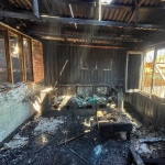 PICHILEMU: INCENDIO DE CASA EN PLAYA HERMOSA